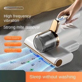 Portable Wireless Mite Removal Vacuum Cleaner - Handheld Bedspread Cleaner with Double Beat Technolog
