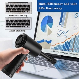 Wireless Air Blower 51000 RPM Dust Blowing Gun USB Compressed Air Duster Cleaning For Computer Laptop Keyboard Camera Cleaning
