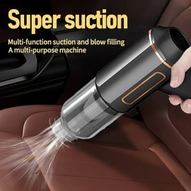 Wireless Car-mounted Vacuum Cleaner Super Suction High-power Car Dual-use USB Charging Multi-functional Hand-held Blow-suction One Machine
