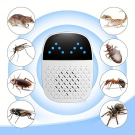 1pc Double Horn Enhanced Ultrasonic Insect Repellent - Effective Against Mosquitoes Mice Cockroaches Spiders & More
