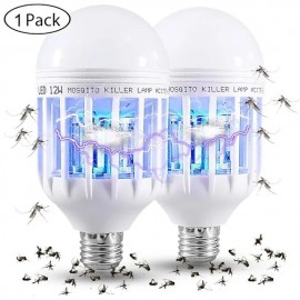 1PCS Electronic 2in1Mosquito Killer Lamp UV Led Bug Zapper Light Bulb Insect Trap Fly Killer
